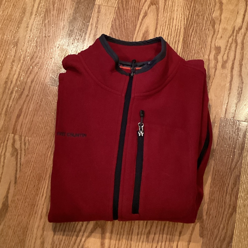 Free Country Burgundy Fleece Jacket